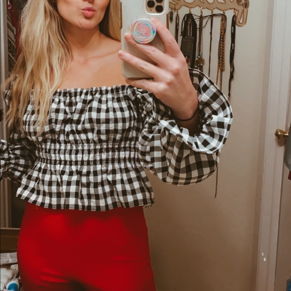 Checkered blouse - Picture 1 of 3